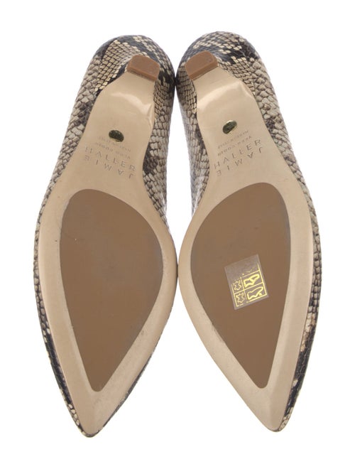 Jamie Haller Embossed Leather Animal Print Flats