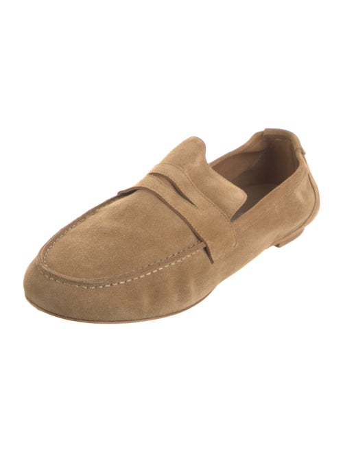 Jamie Haller Suede Leather Trim Embellishment Loafers