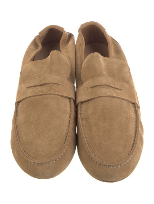 Jamie Haller Suede Leather Trim Embellishment Loafers