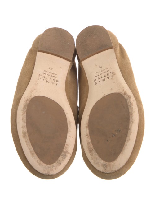 Jamie Haller Suede Leather Trim Embellishment Loafers