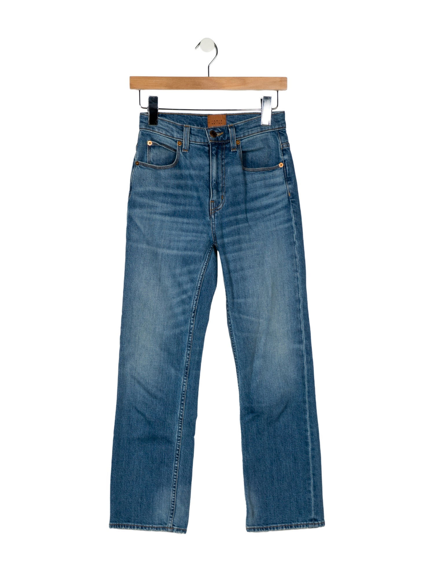 Jamie Haller Mid-Rise Straight Leg Jeans