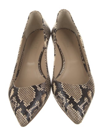 Jamie Haller Embossed Leather Printed Pumps