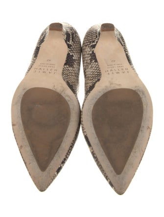 Jamie Haller Embossed Leather Printed Pumps