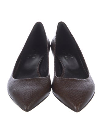 Jamie Haller Snakeskin Ballet Flats