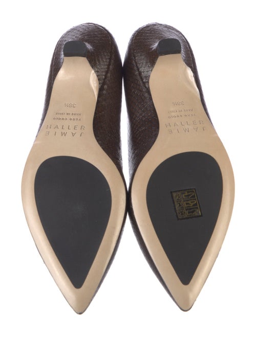 Jamie Haller Snakeskin Ballet Flats