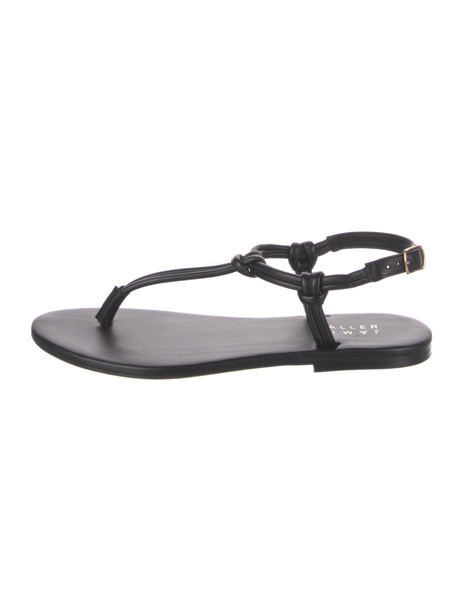 Jamie Haller Leather T-Strap Sandals