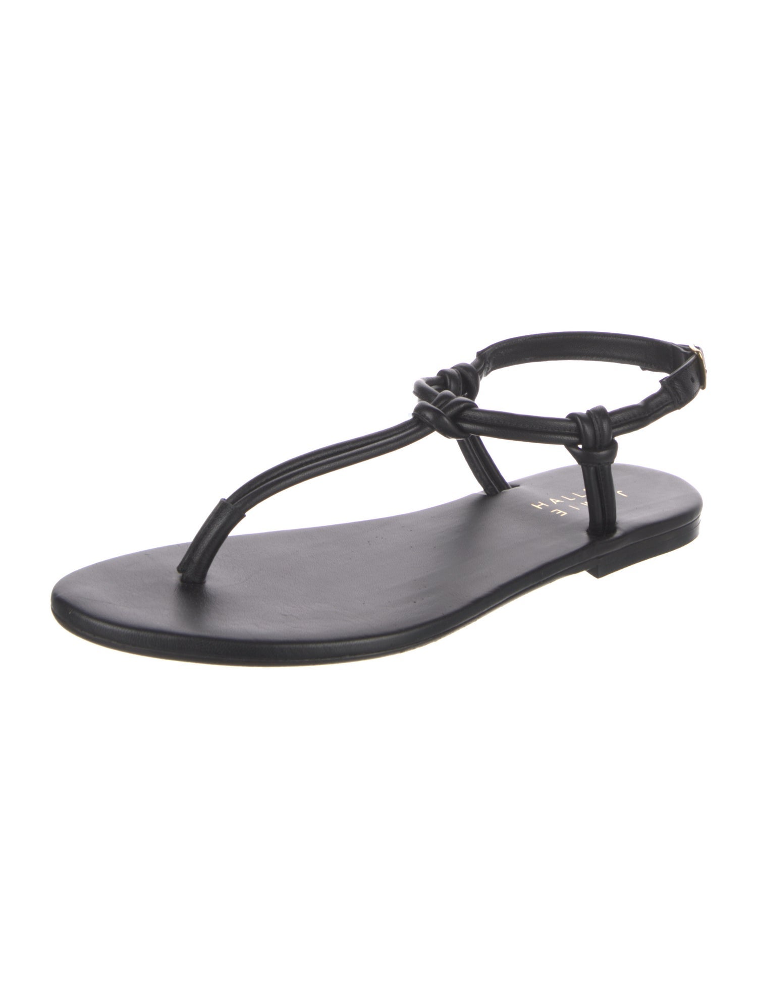 Jamie Haller Leather T-Strap Sandals