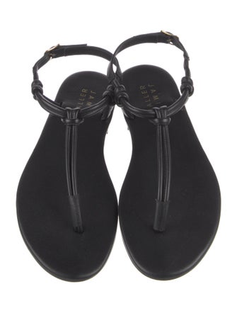 Jamie Haller Leather T-Strap Sandals