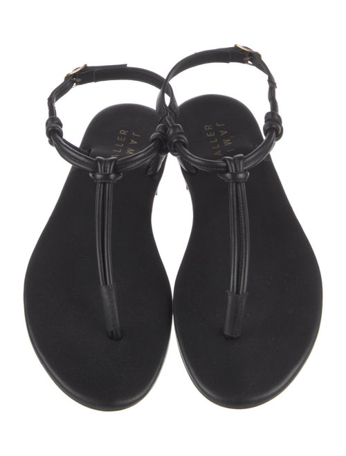 Jamie Haller Leather T-Strap Sandals