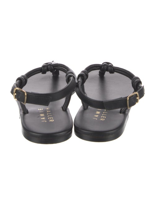 Jamie Haller Leather T-Strap Sandals