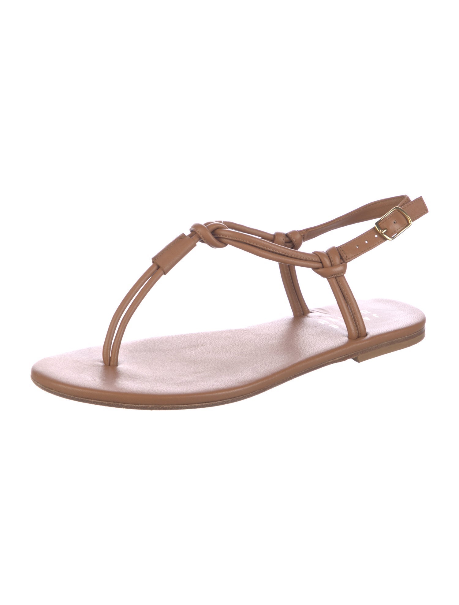 Jamie Haller Leather T-Strap Sandals