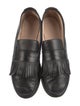 Jamie Haller Leather Fringe Trim Accent Loafers