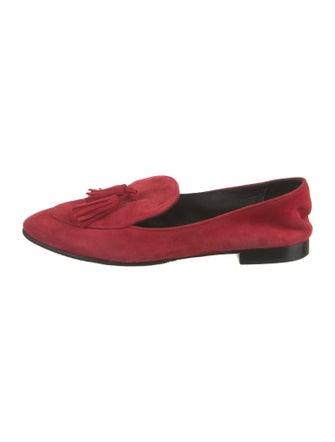 Jamie Haller Suede Tassel Accents Loafers
