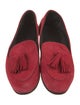 Jamie Haller Suede Tassel Accents Loafers