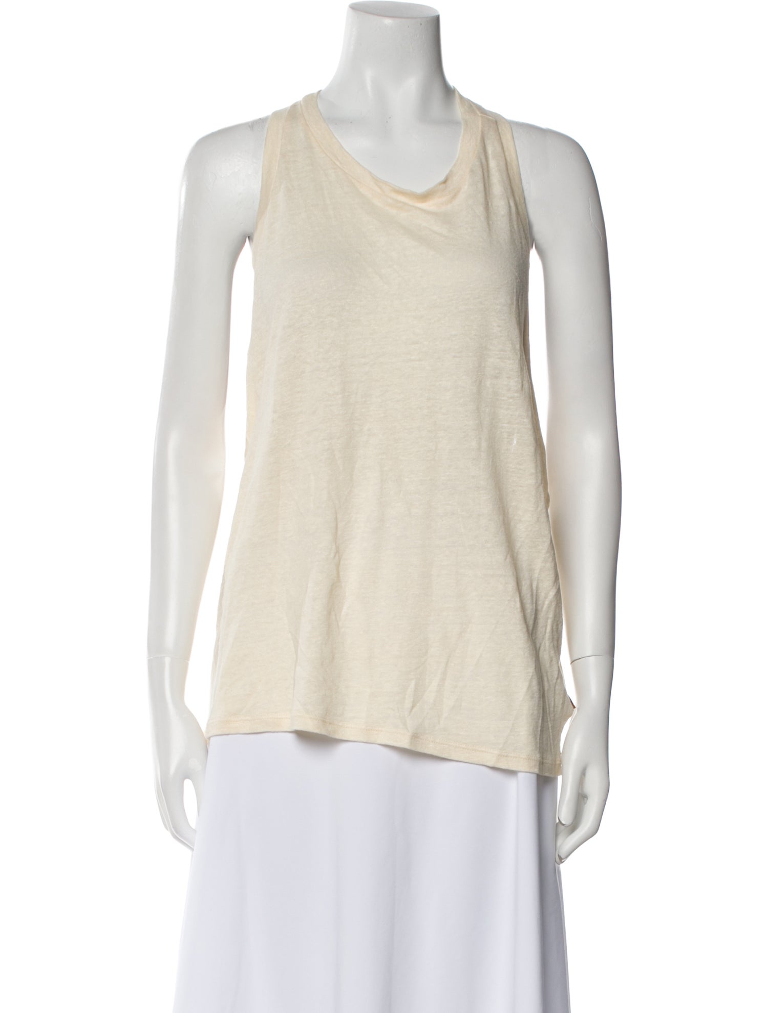 Jamie Haller Linen Scoop Neck Top