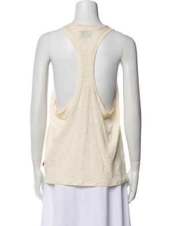 Jamie Haller Linen Scoop Neck Top
