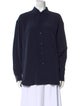 Jamie Haller Silk Long Sleeve Button-Up Top