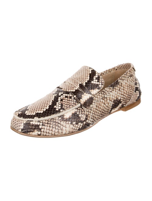 Jamie Haller Leather Animal Print Loafers