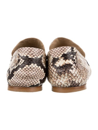 Jamie Haller Leather Animal Print Loafers