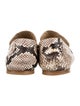 Jamie Haller Leather Animal Print Loafers