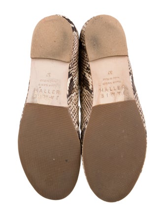 Jamie Haller Leather Animal Print Loafers