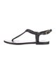 Jamie Haller Leather T-Strap Sandals