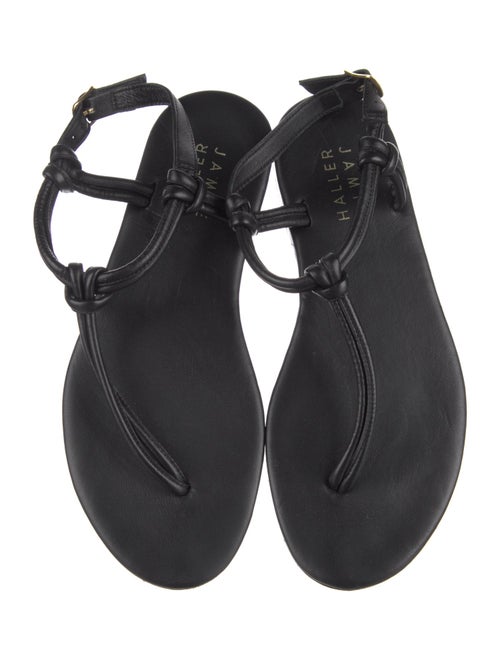 Jamie Haller Leather T-Strap Sandals