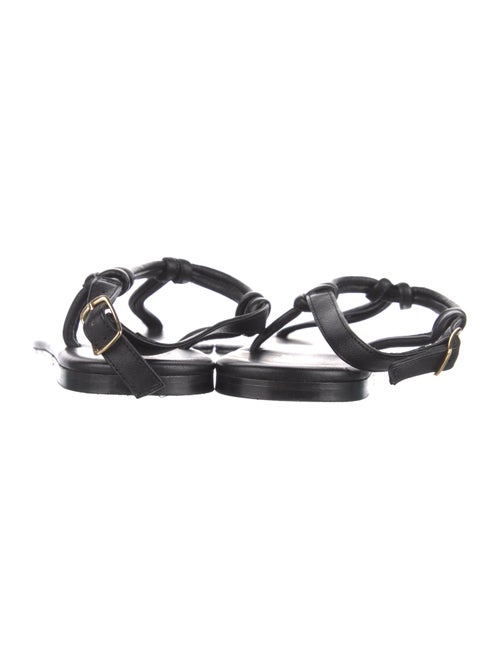 Jamie Haller Leather T-Strap Sandals
