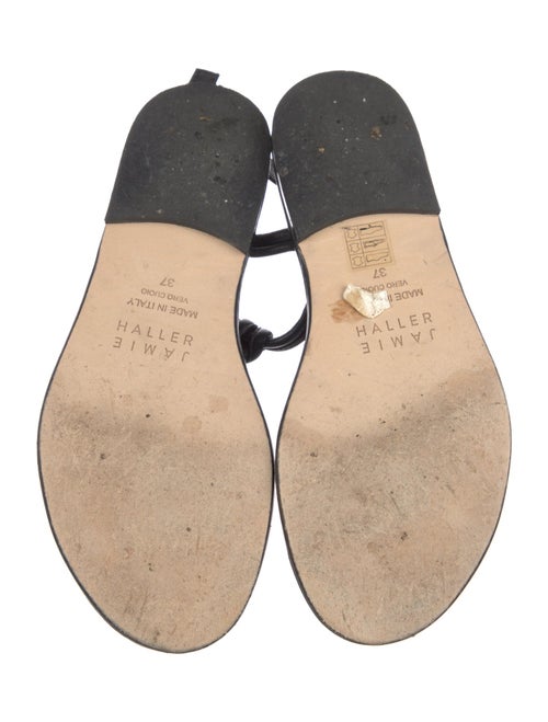 Jamie Haller Leather T-Strap Sandals