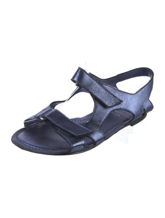 Jamie Haller Leather T-Strap Sandals