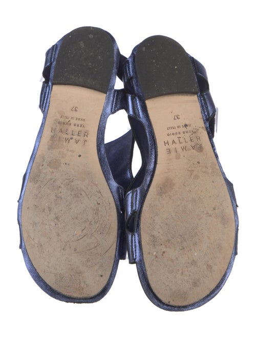 Jamie Haller Leather T-Strap Sandals