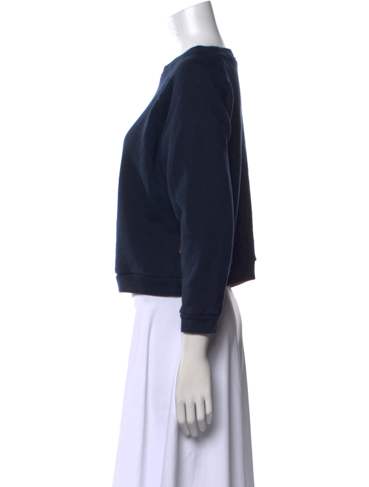 Jamie Haller Scoop Neck Three-Quarter Sleeve Sweatshirt