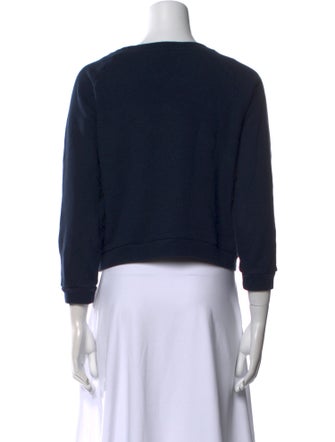 Jamie Haller Scoop Neck Three-Quarter Sleeve Sweatshirt