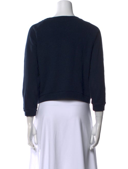 Jamie Haller Scoop Neck Three-Quarter Sleeve Sweatshirt