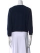 Jamie Haller Scoop Neck Three-Quarter Sleeve Sweatshirt