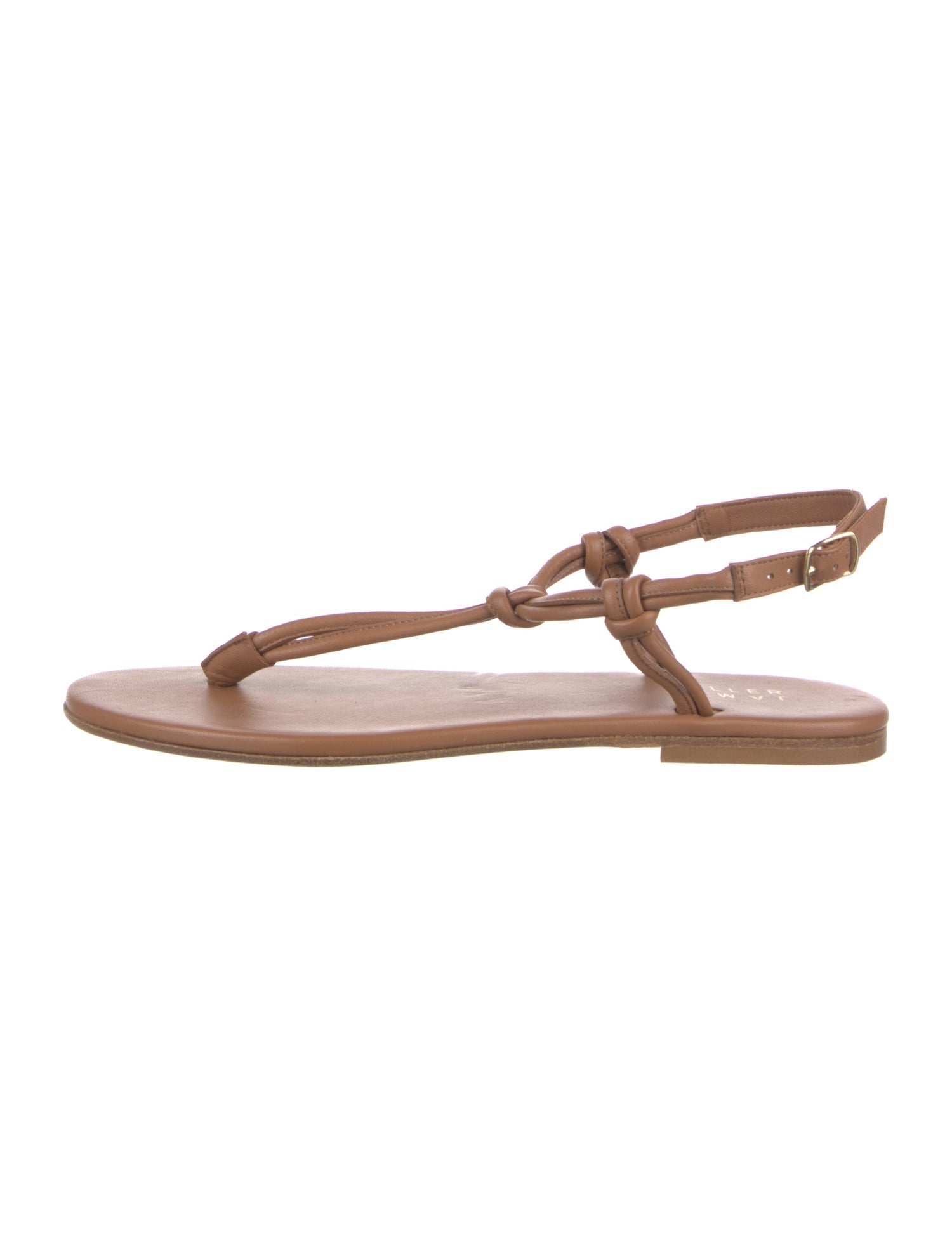 Jamie Haller Leather T-Strap Sandals