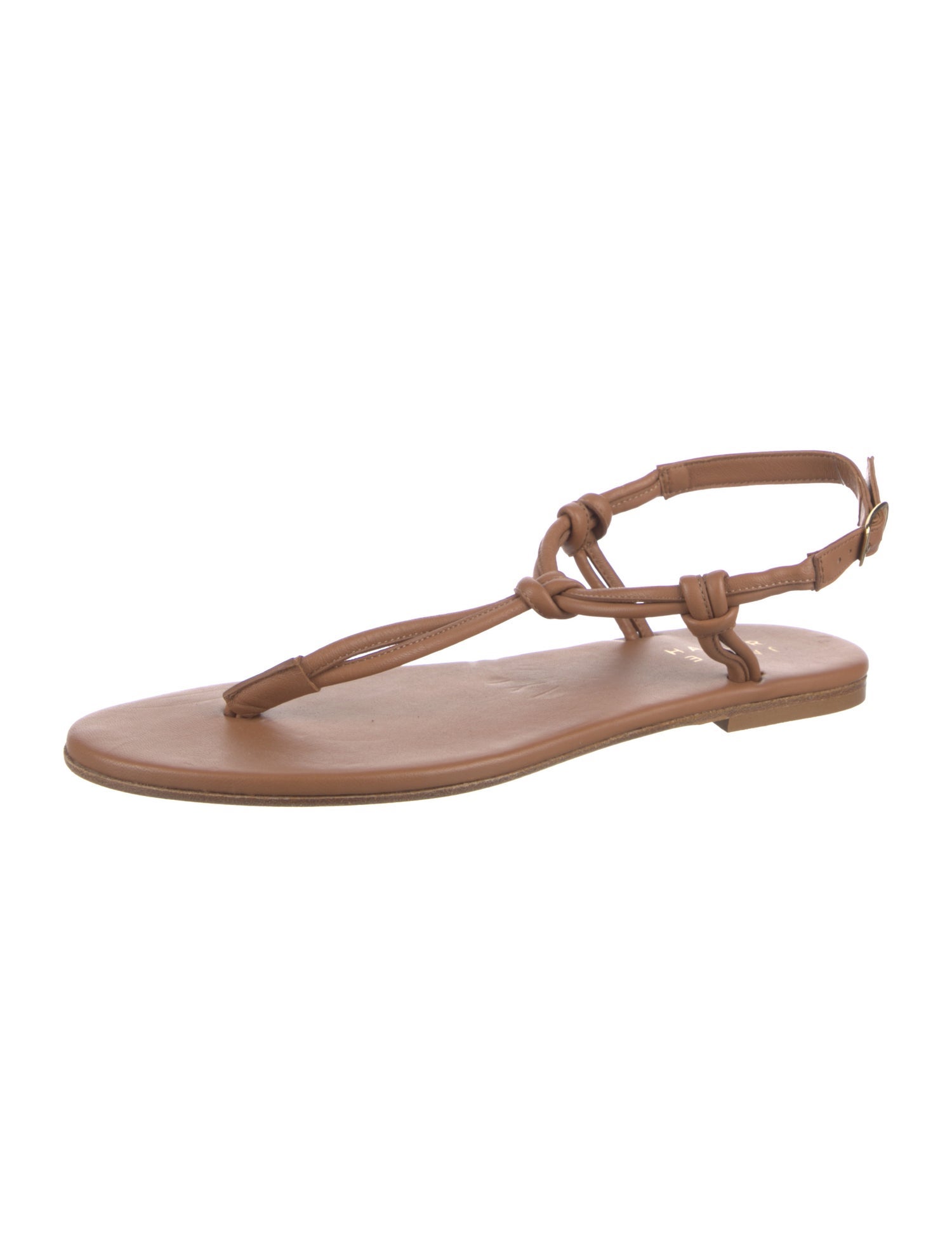 Jamie Haller Leather T-Strap Sandals