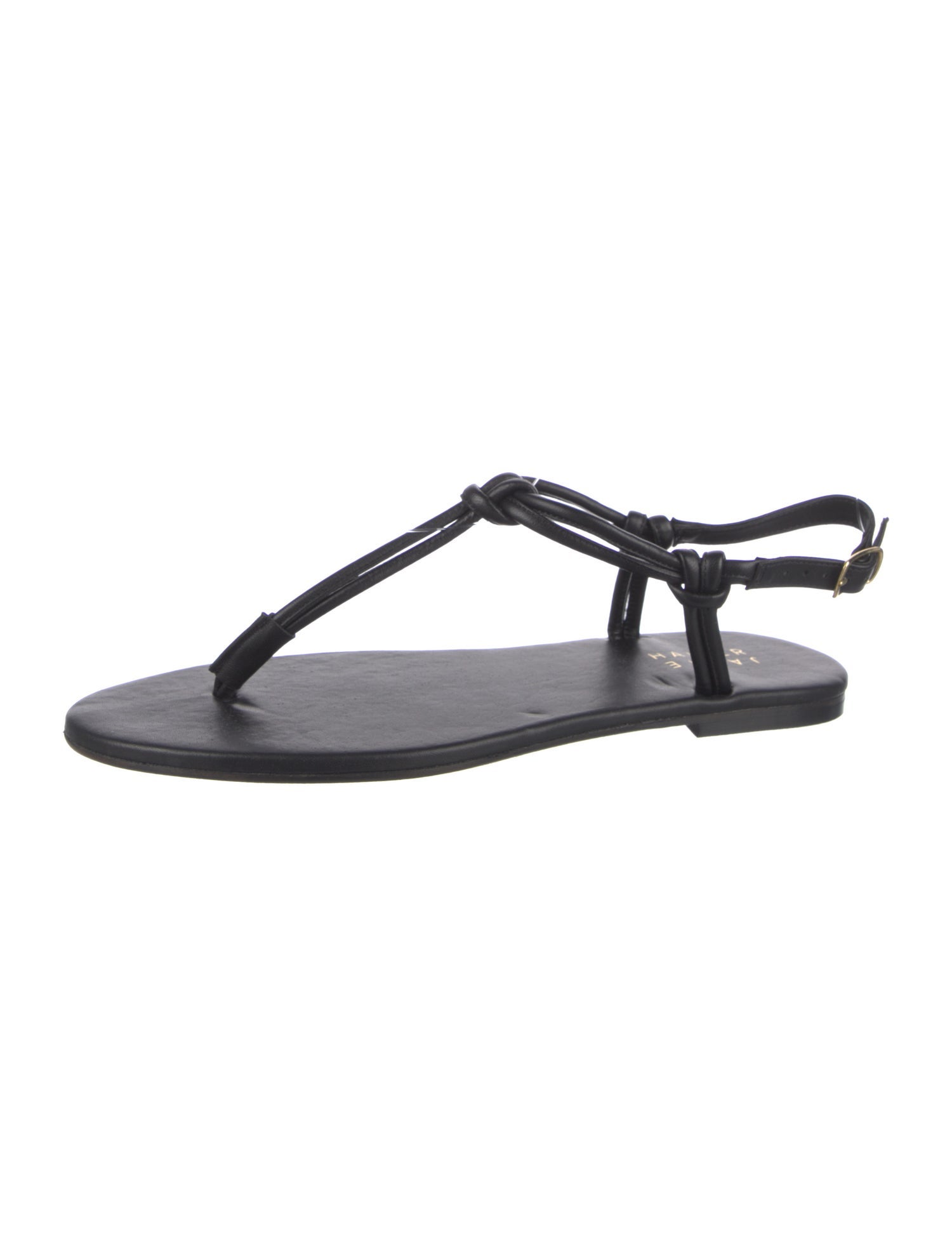 Jamie Haller Leather T-Strap Sandals