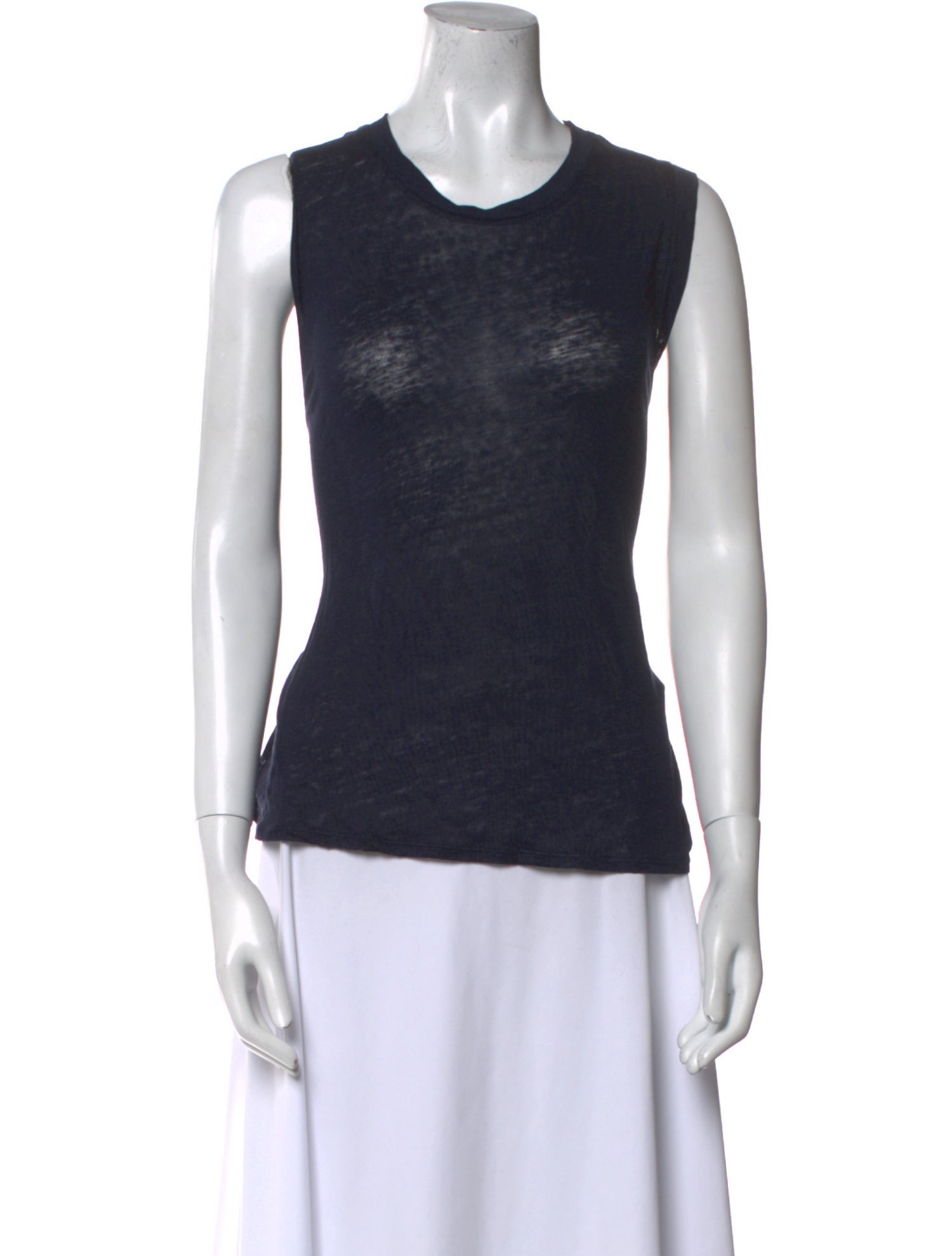 Jamie Haller Linen Crew Neck Top