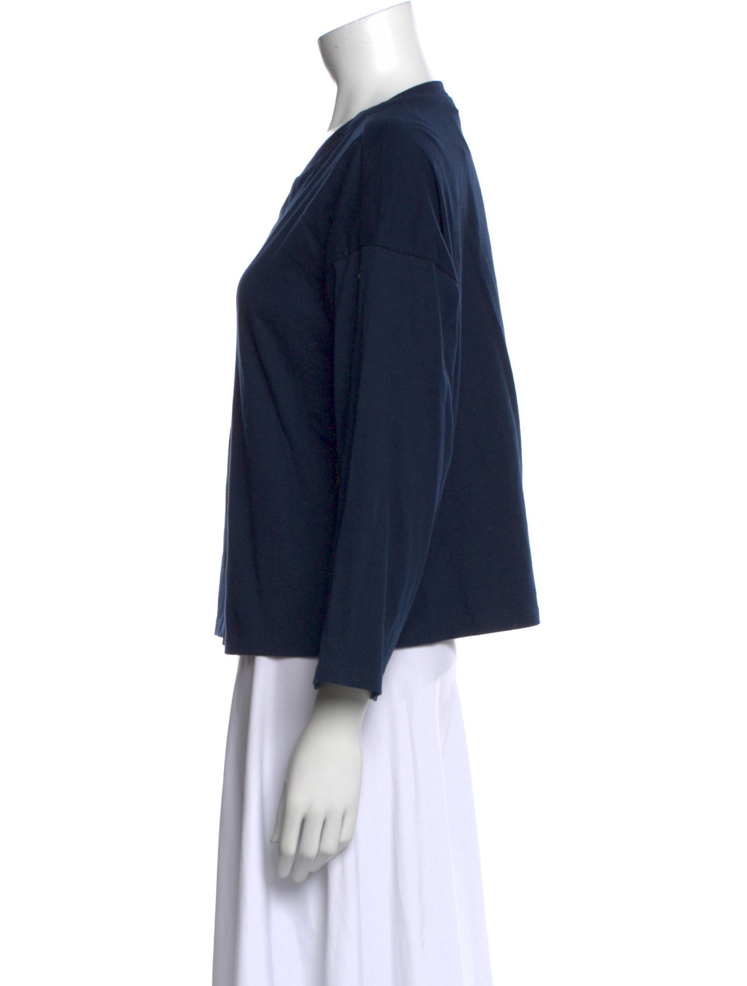 Jamie Haller Bateau Neckline Three-Quarter Sleeve Top