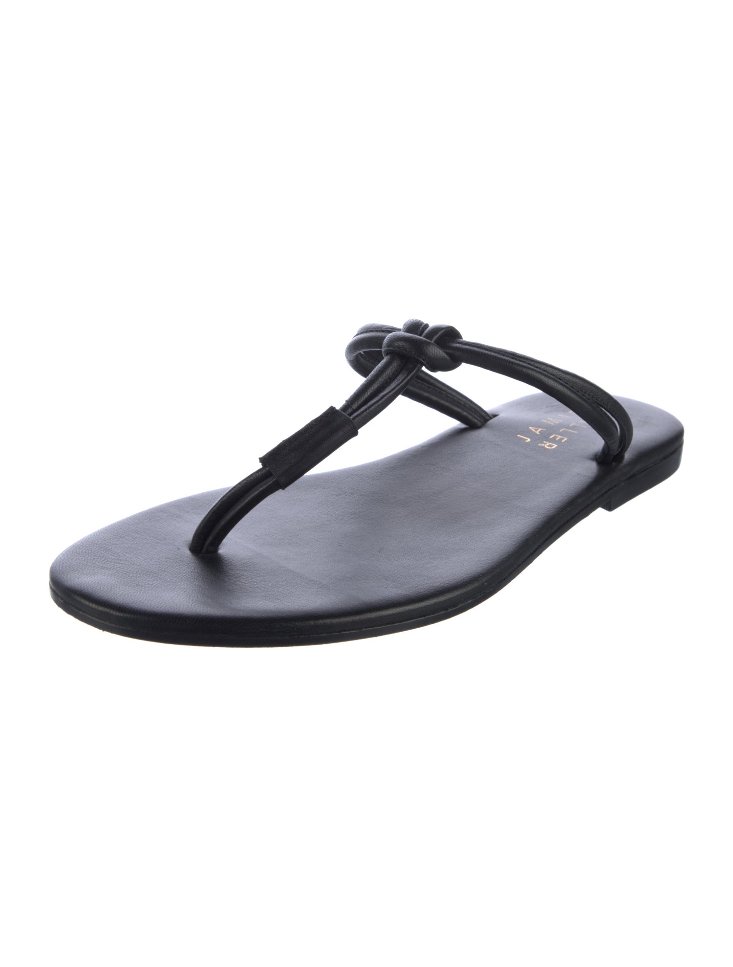 Jamie Haller Leather T-Strap Sandals