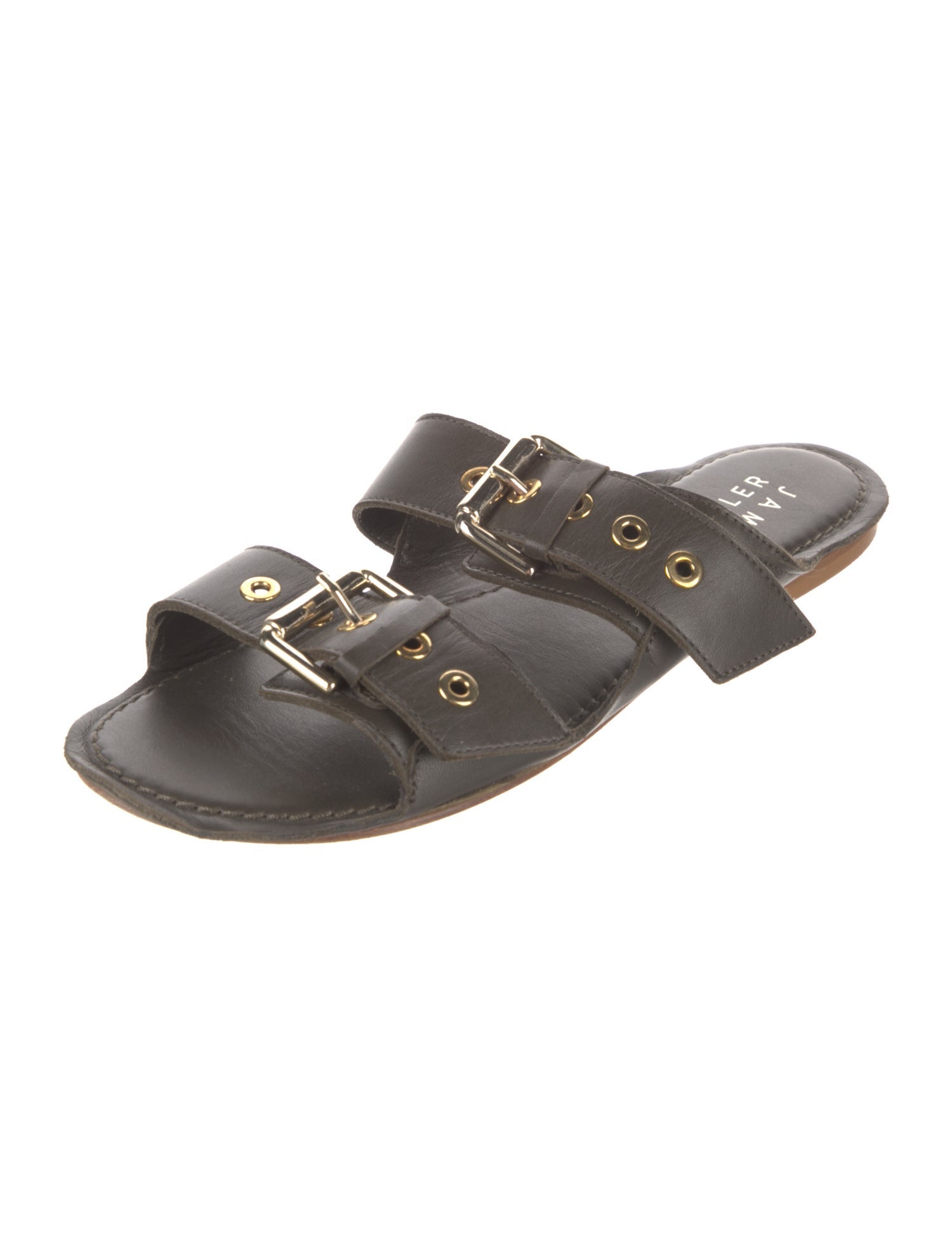 Jamie Haller Leather Slides