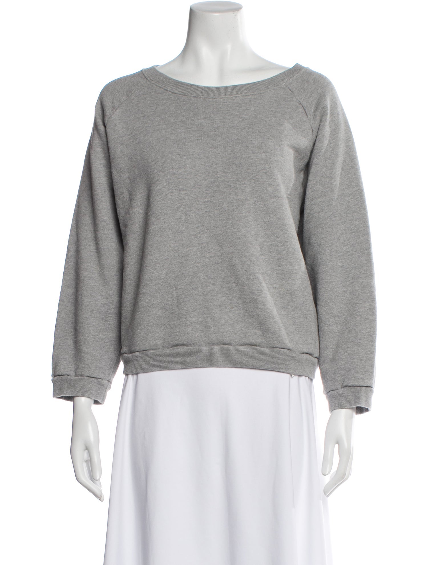 Jamie Haller Bateau Neckline Three-Quarter Sleeve Sweatshirt