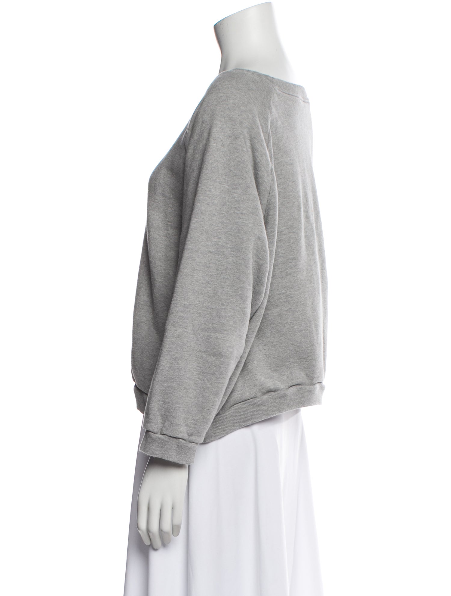 Jamie Haller Bateau Neckline Three-Quarter Sleeve Sweatshirt