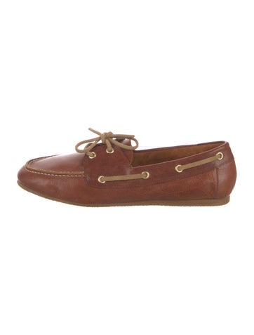 Pre-owned Jamie Haller Leather Moccasins In Brown