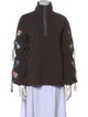 J.Kim Mock Neck Long Sleeve Sweatshirt