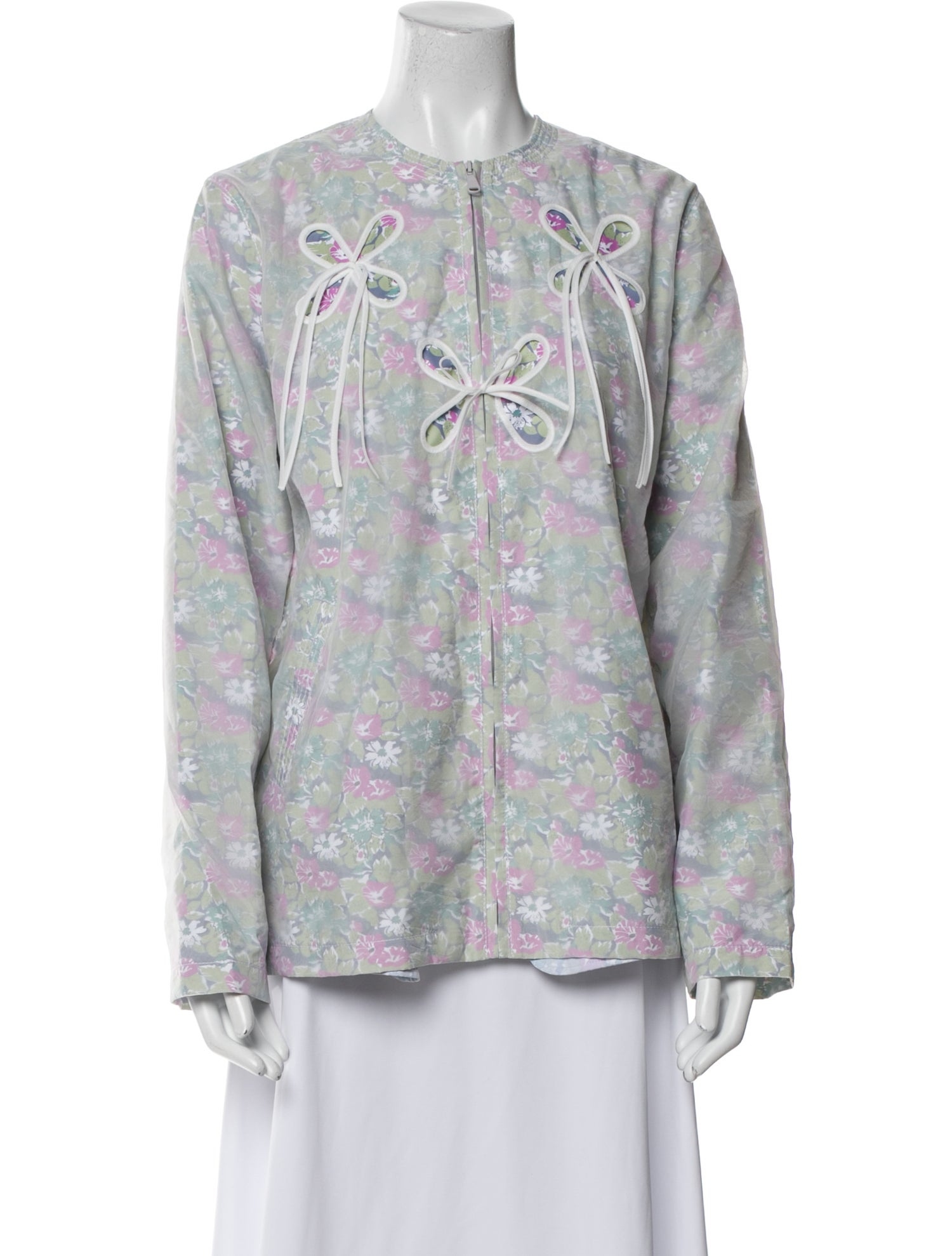 J.Kim Nylon Floral Print Evening Jacket w/ Tags