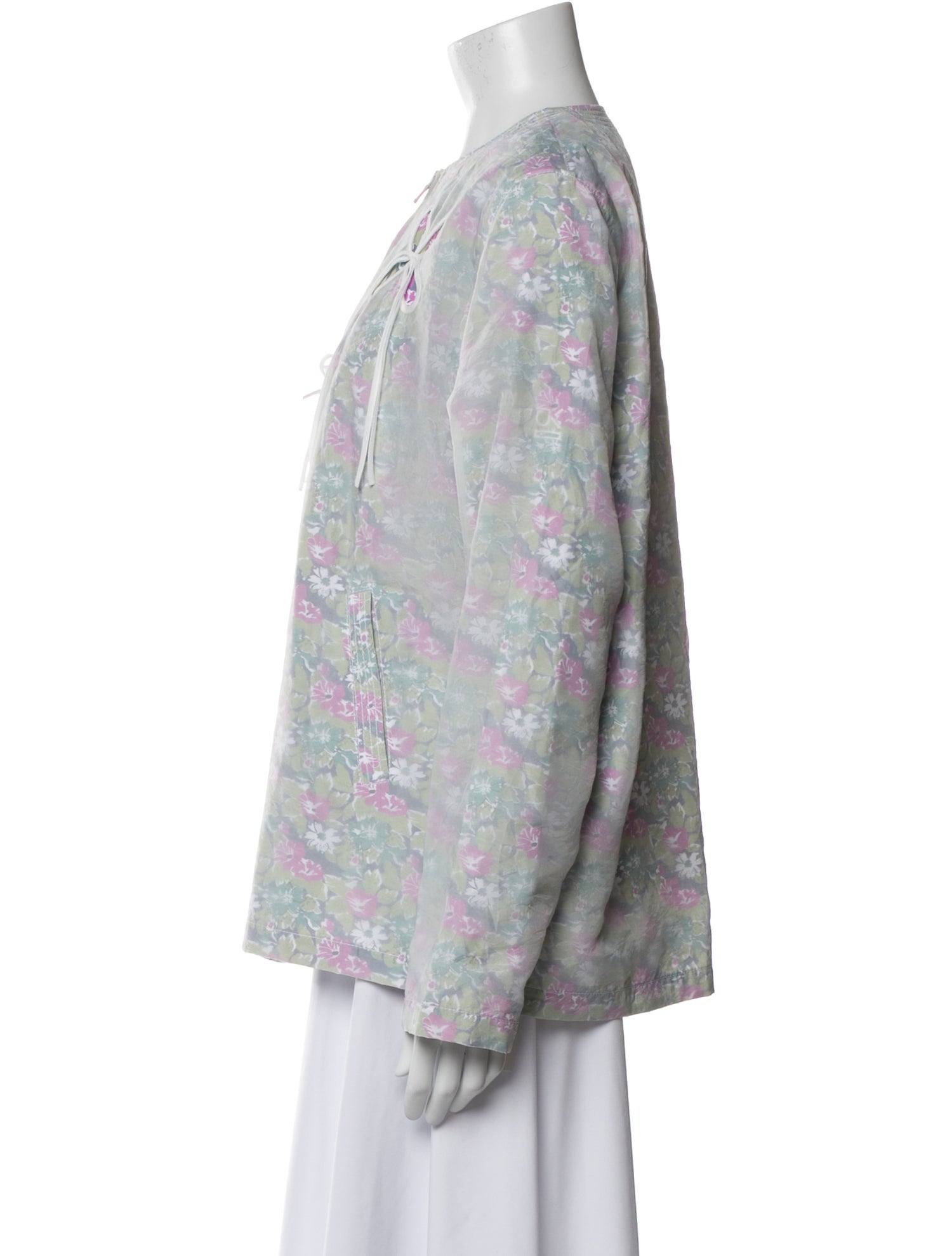 J.Kim Nylon Floral Print Evening Jacket w/ Tags