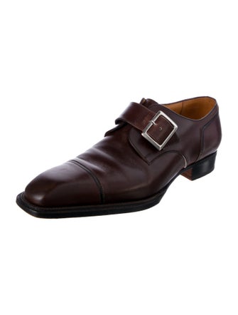 J.M. Weston Leather Monk Straps