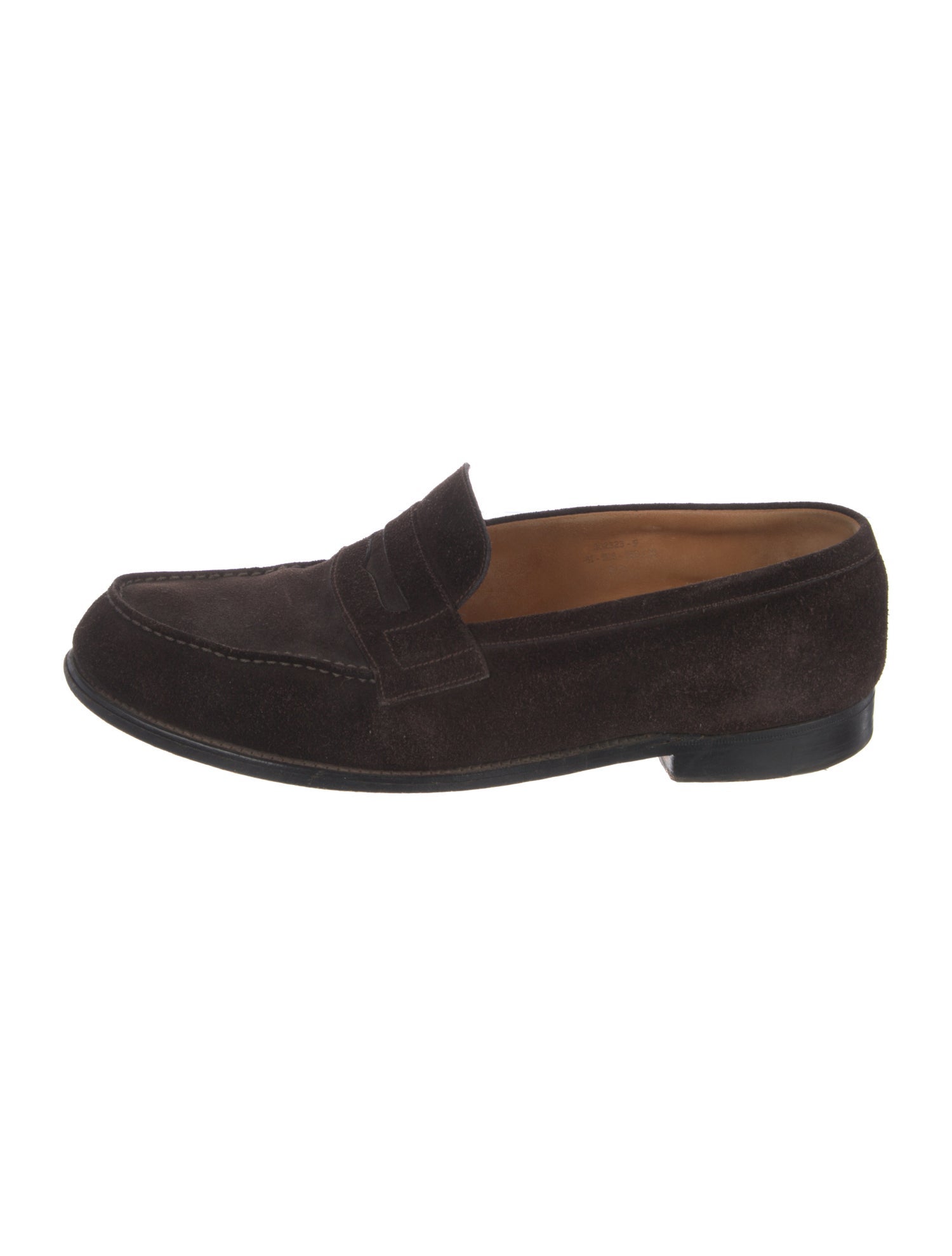 J.M. Weston Suede Dress Loafers
